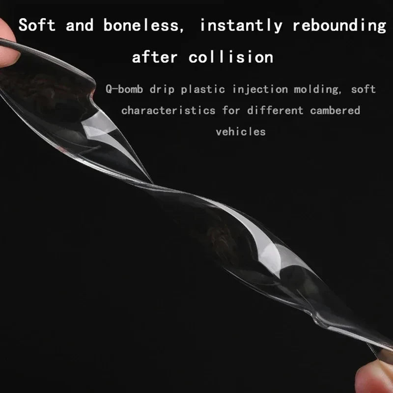 2/8/12pcs Transparent Anti-Collision Protector Bar Strips Side Edge Protection Guards Rear View Mirror Cover Protection Stickers Oasis Select