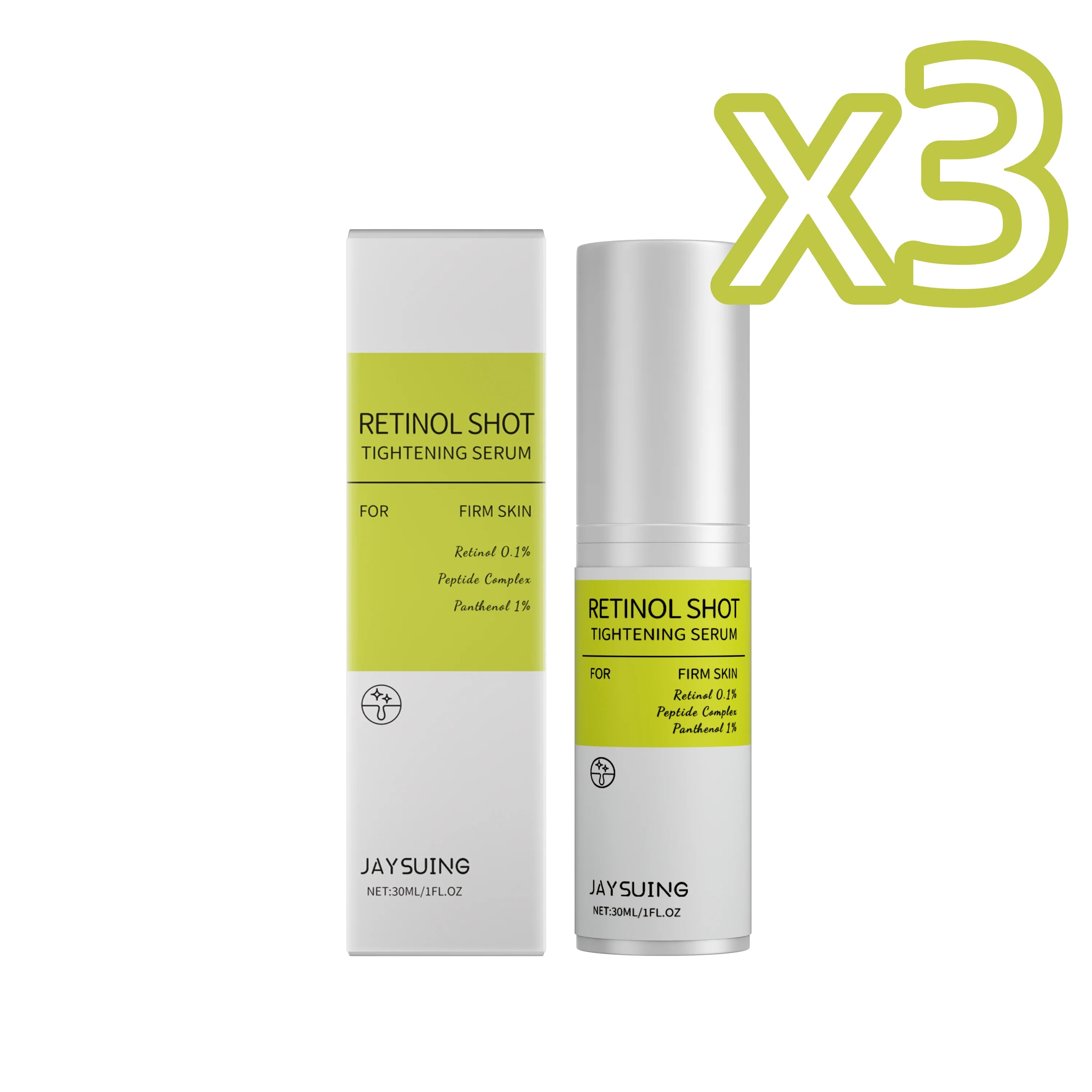 Retinol Firming Serum Anti-Wrinkle Shrink Pores Reduce Redness Sensitivity Brighten Skin Relieve Dryness Nourishing Face Essence Oasis Select 30ml boxed X 3PCS 30ml