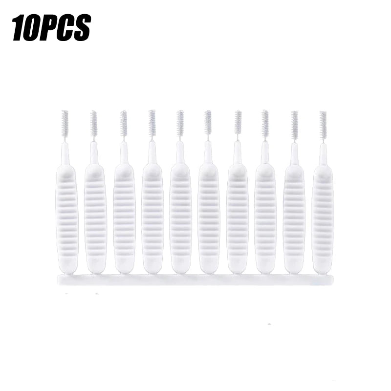 10-500PCS Shower Cleaning Brush Bathroom Micro Nylon Brush Nozzle Anti-blocking Cleaning Tools Bathroom Accessories Oasis Select 10PCS