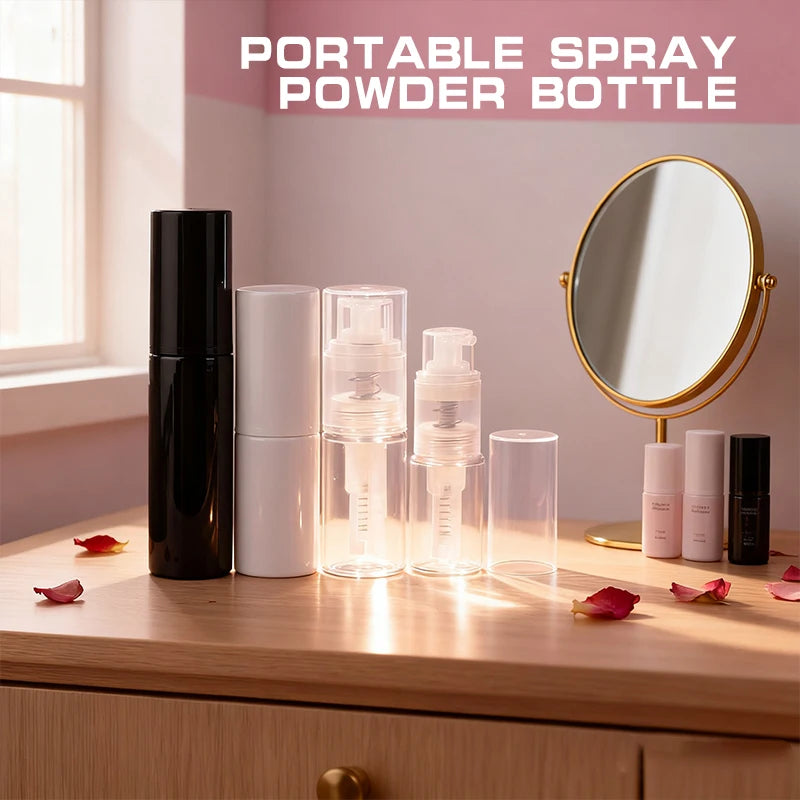 8/10/14/18/25ml Plastic Dry Powder Spray Bottle Refillable Atomizer Baby Powder Dispenser Detachable Makeup Cosmetics Sprayer Oasis Select