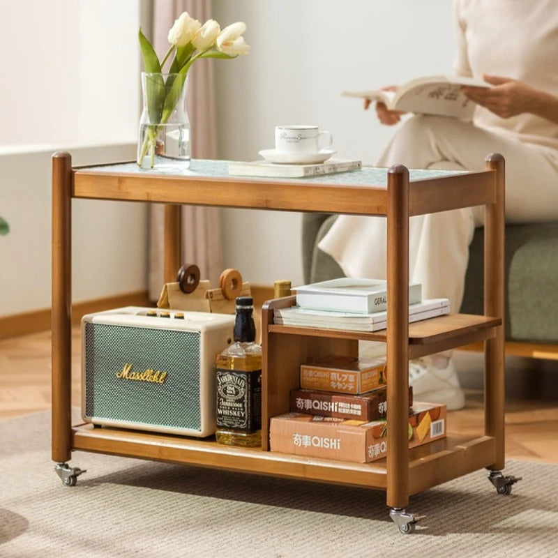 Sofa side few household mobile coffee table bedroom balcony mini table bedside shelf modern simple small apartment Oasis Select