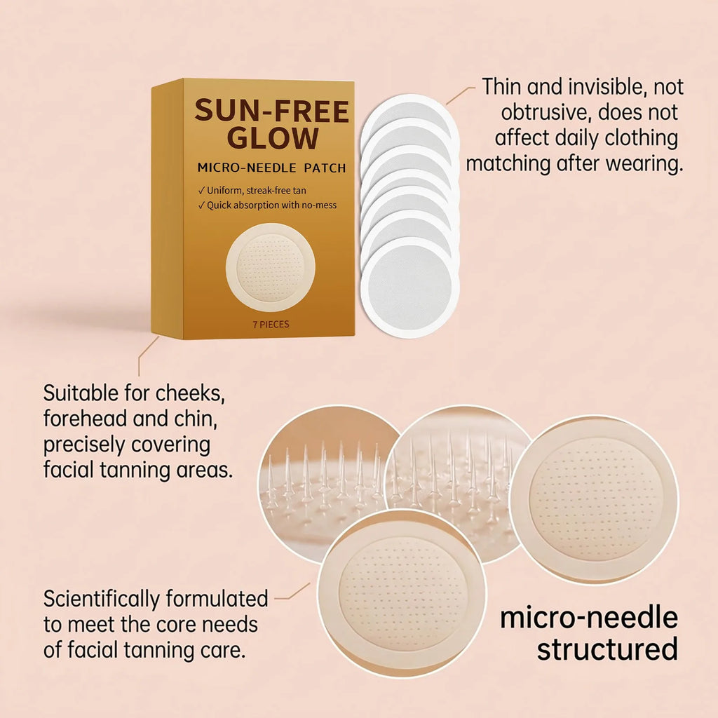 Sunless Tanning Patches Self Tan Patches Natural Bronzing Streak Free Tan Quick Absorption DHA Formula Portable Travel Face Care Oasis Select