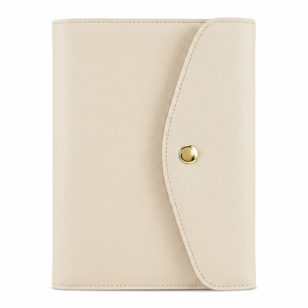 Taking Notes A5 Notebook Thickening PU Leather Business Notepad Loose-leaf Durable Diary Notebook School Office Supplies Oasis Select Beige