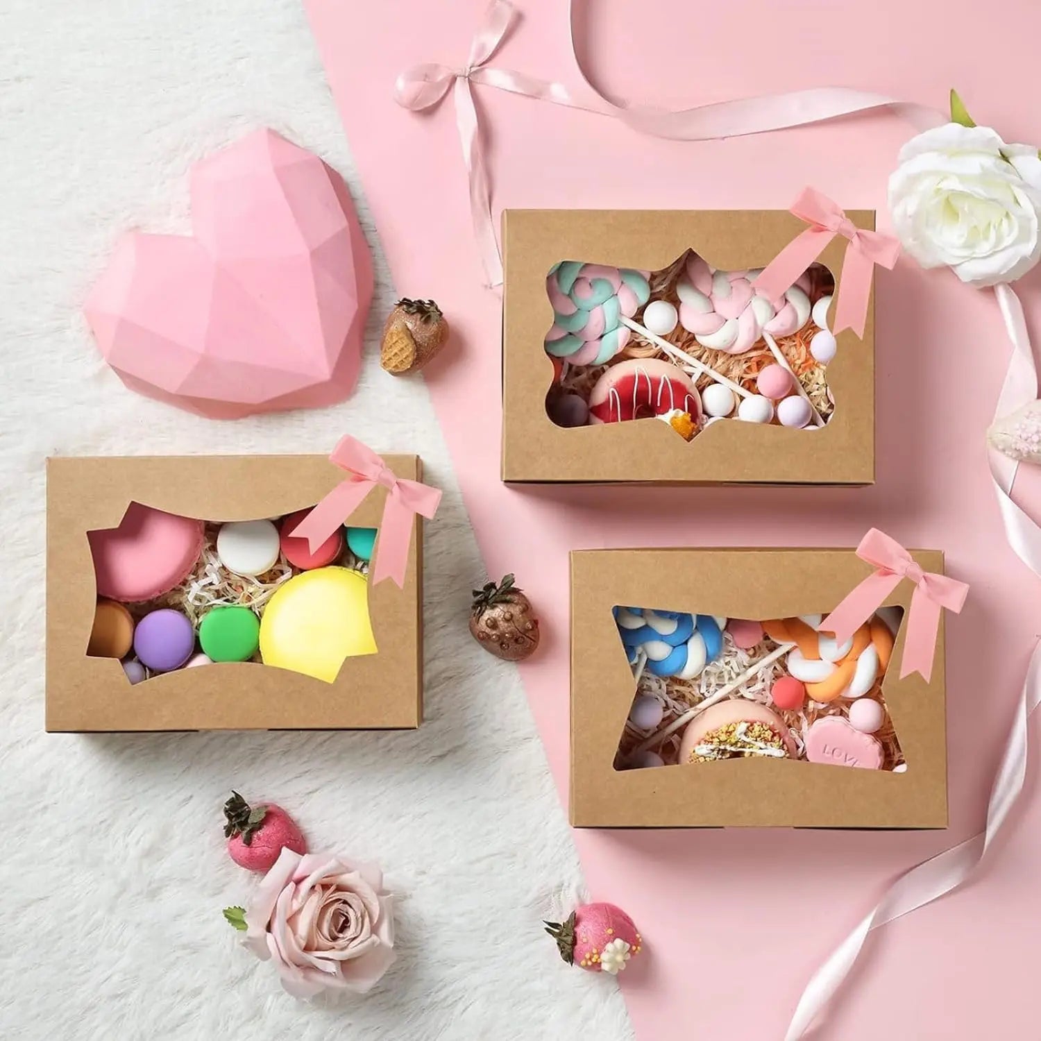 50pcs, decorative bow 3.35 inches, gift wrapping decoration, wedding, holiday and DIY crafts, birthday gifts, accessories Oasis Select