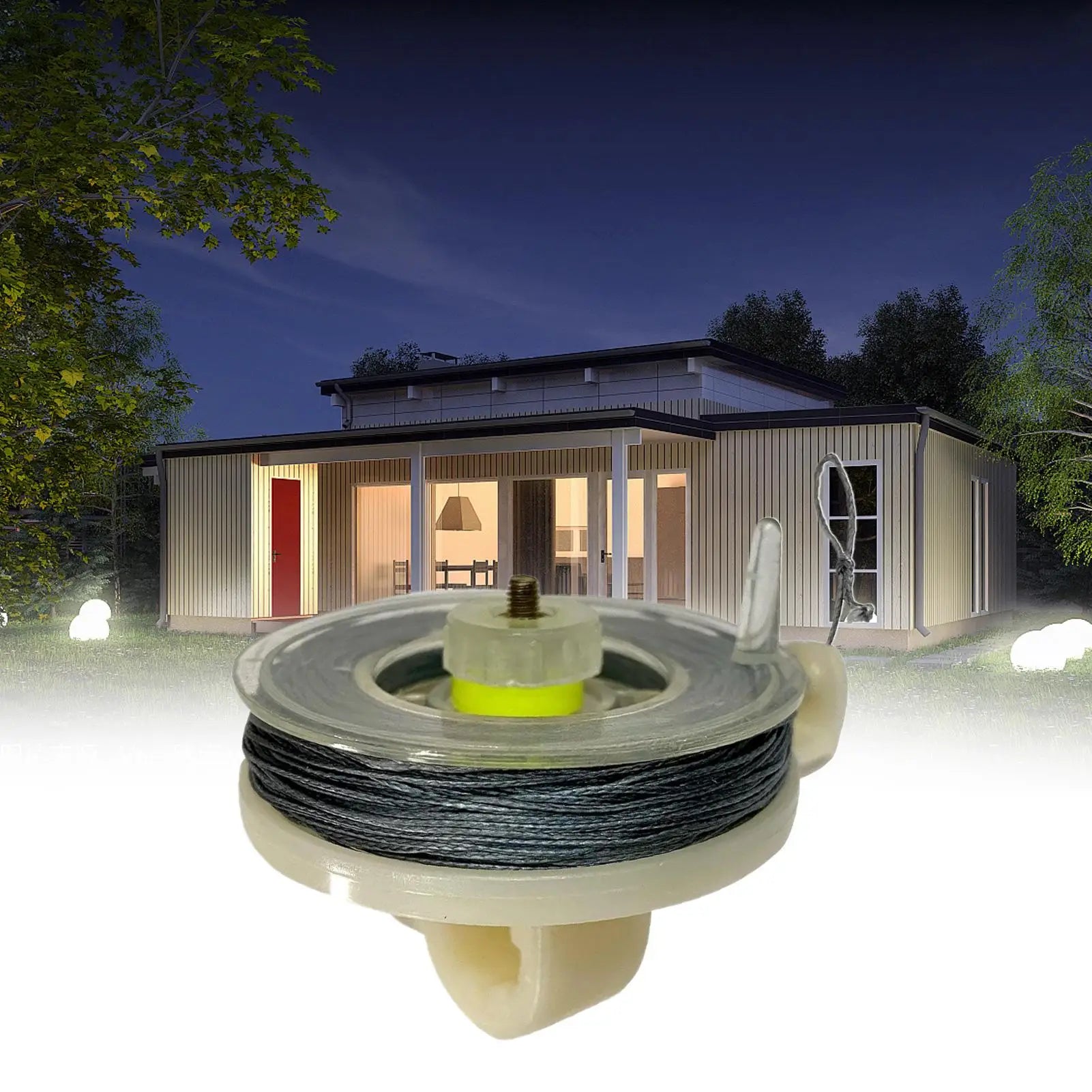 Outdoor Siren Trip Rope Accessories Trip Wire Trip Wire on Reusable Reel Weatherproof Early Warning Security System for Camping Oasis Select
