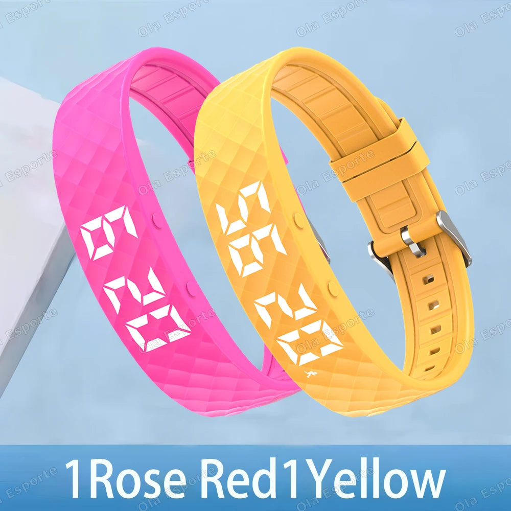 Smart Fitness Wristband LED Pedometer Sleep Tracker IP65
