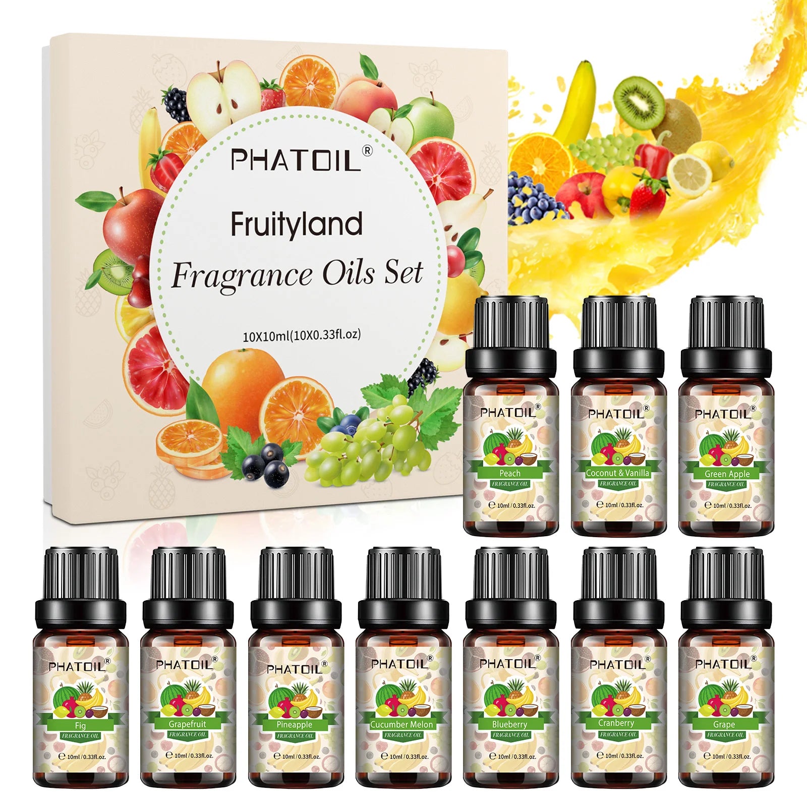 PHATOIL 10ml Fruit Fragrance Oil – Diffuser & Candle Making