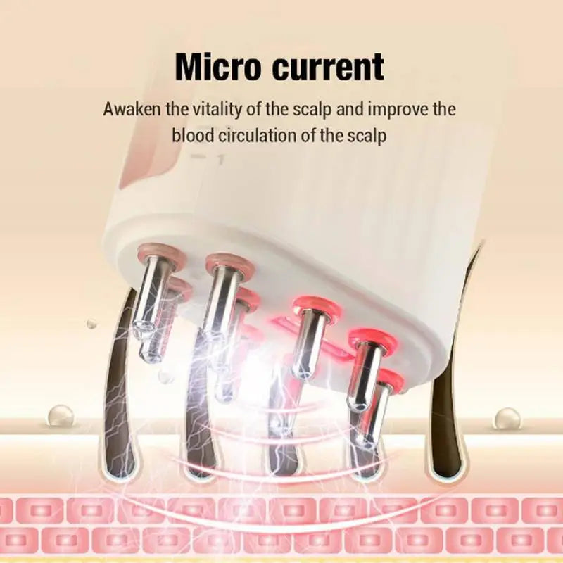 Electric Scalp Massager Hair Oil Applicator Brush Hair Regrowth Styling Solution Guide Comb Hair Scalp Treatments Tool brush Oasis Select