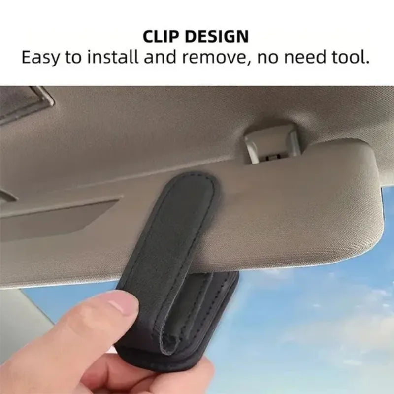 Car Sun Visor Glasses Case Holder Sunglasses Clip Ticket Card Clip Multifunction Portable Clip Auto Interior Accessories Oasis Select