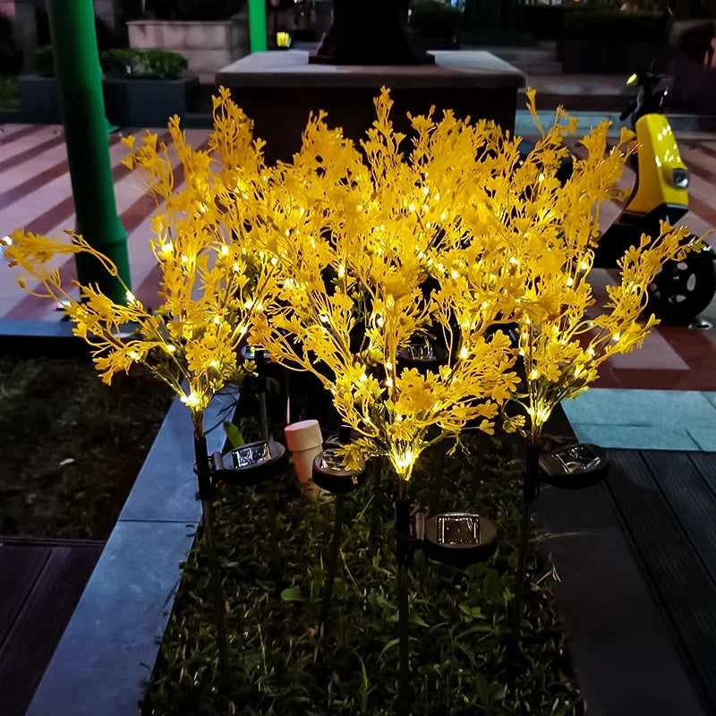 Led Solar Rapeseed Landscape Lawn Lights Outdoor Garden Villa Courtyard Simulation Flower Lights Cross Border Products Oasis Select