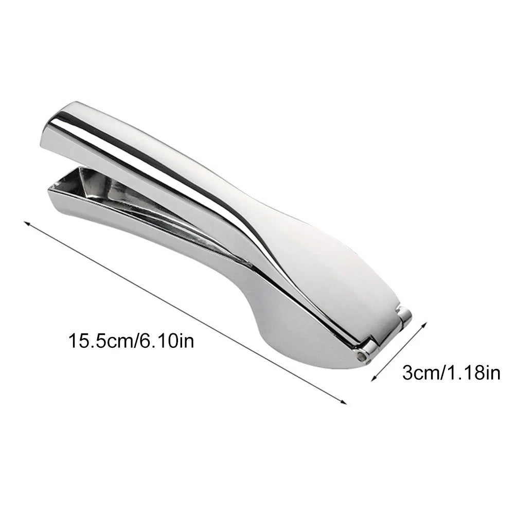 Garlic Press Stainless Steel Garlic Mincer Garlic Crusher Detachable Easy to Squeeze and Clean Kitchen Tools for Fine Garlic Oasis Select