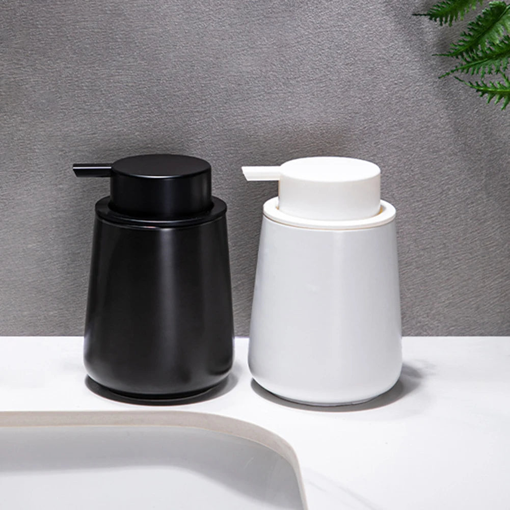 Ceramic Soap Dispenser 400ml – Refillable Leak-Proof Pump