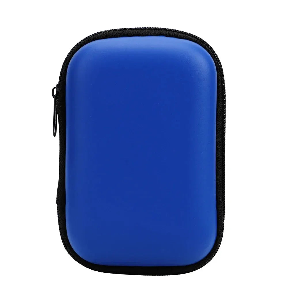 Portable Travel Cable Organizer Bag – PU Zipper Pouch Cable Organizer Bag Oasis Select Royal Blue