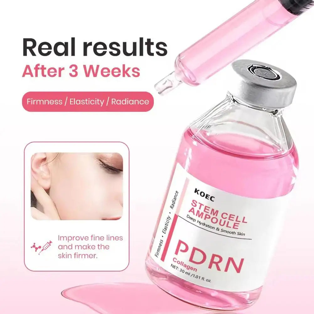 PDRN Moisturizing Face Serum Collagen Boost Deep Hydrating Plumping Effect Brightening Skin Barrier Repair Ampoule Skincare 30ml Oasis Select