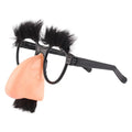 Halloween Party Eyeglasses Novelty Prank Disguise Glasses Big Nose Glasses with Eyebrows Mustache Silly Photo Props Supplies Oasis Select black