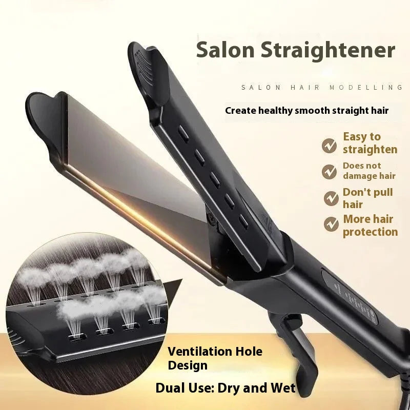 2-in-1 Hair Straightener & Curling Iron | 4 Heat Settings