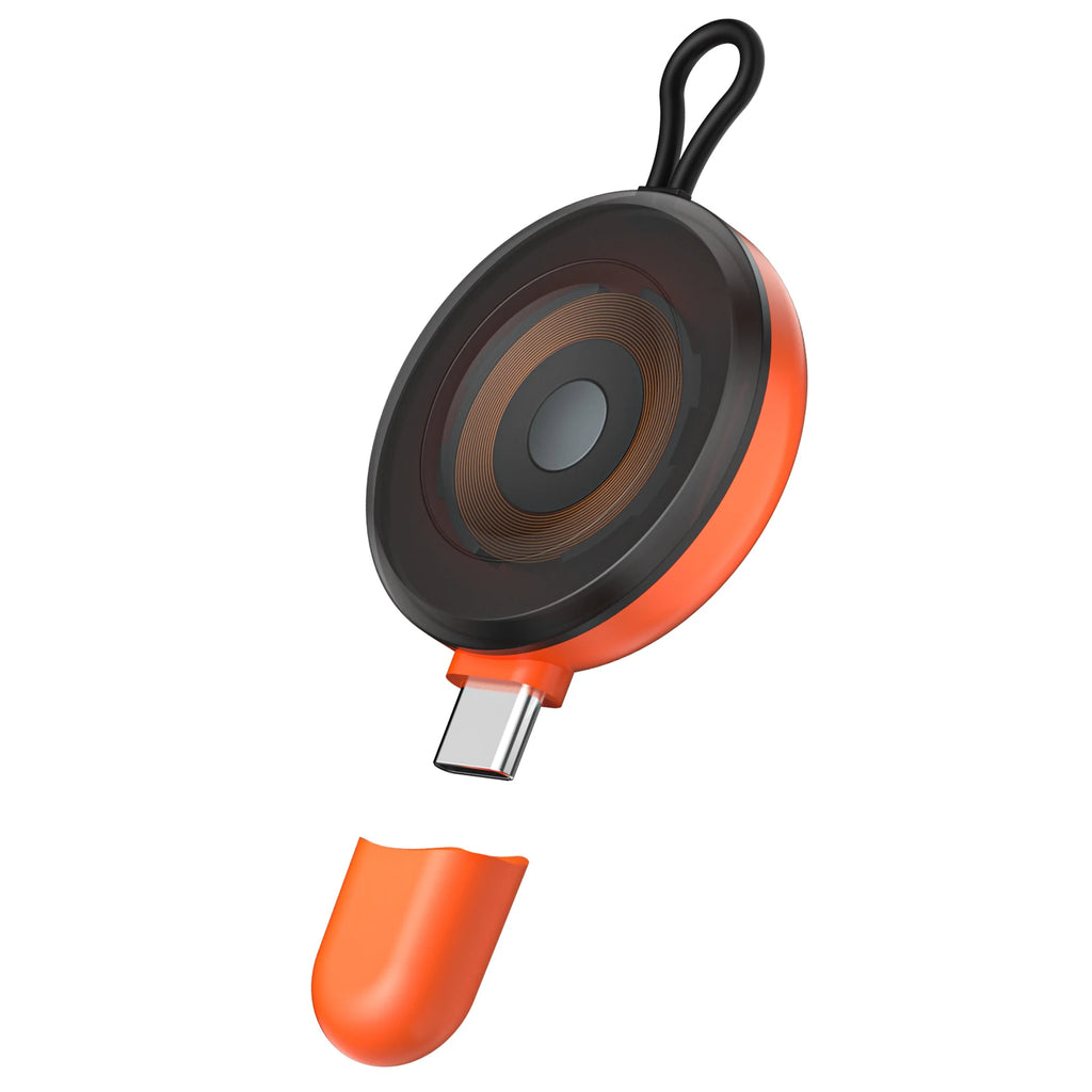 Watch Magnetic Wireless Charger For Samsung Galaxy Watch 8/7/6/5/4 Classic/Ultra/Active 2 Type C Port Charging Oasis Select Orange