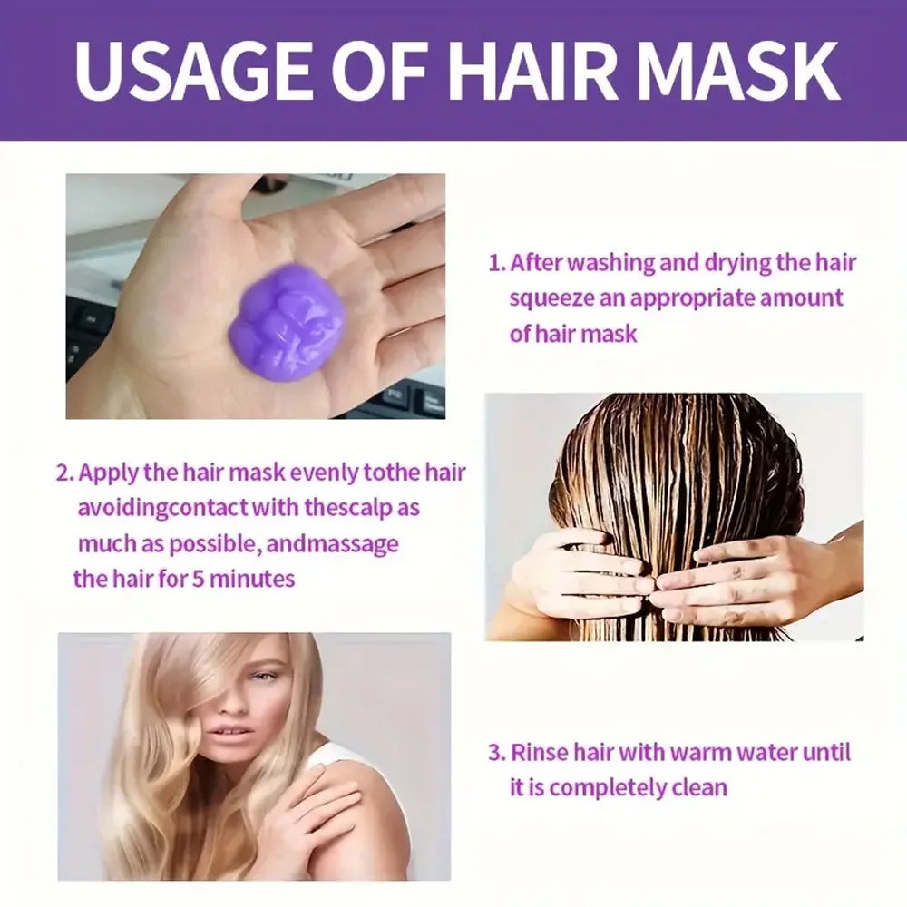Purple Keratin Hair Mask – Repair, Moisturize & Tone Hair Keratin Hair Mask Oasis Select