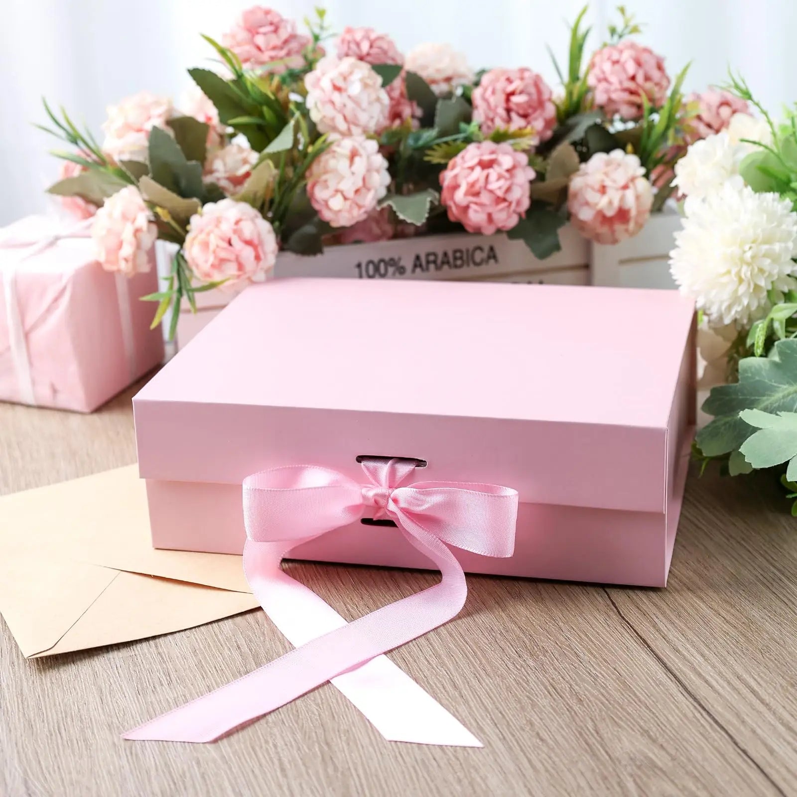 Pink Magnetic Gift Box, Luxury Gift Box, Gift Wrapping Box For Birthday Holiday Party Christmas Halloween Anniversary Oasis Select