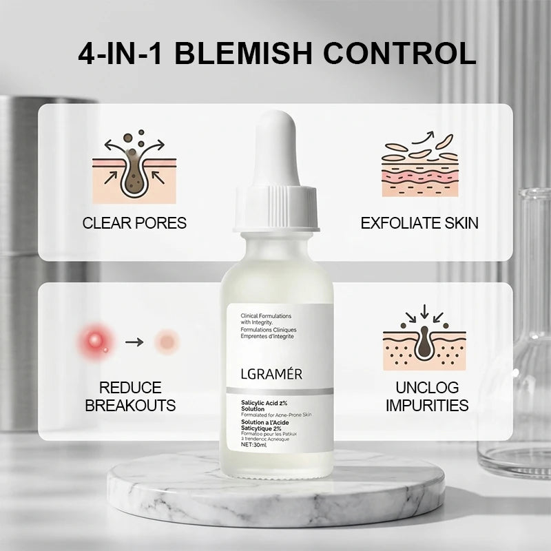 LGRAMER 2% Salicylic Acid Serum – Pore Cleansing 30ml