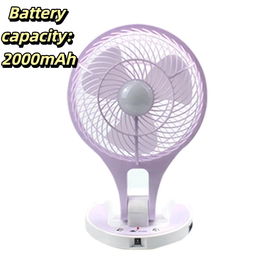 Quiet Operation Foldable Mini Fan Compact Design Gentle Wind Power USB Powered Fan Lightweight Foldable Design Personal Cooler Oasis Select Pink