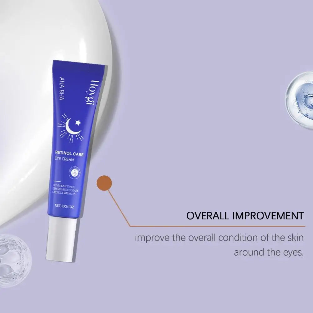 30g Hoygi Retinol Care Eye Cream with AHA BHA -Reduces Dark Circles & Wrinkles Retinol Essence Eye Treatment for All Skin Types Oasis Select