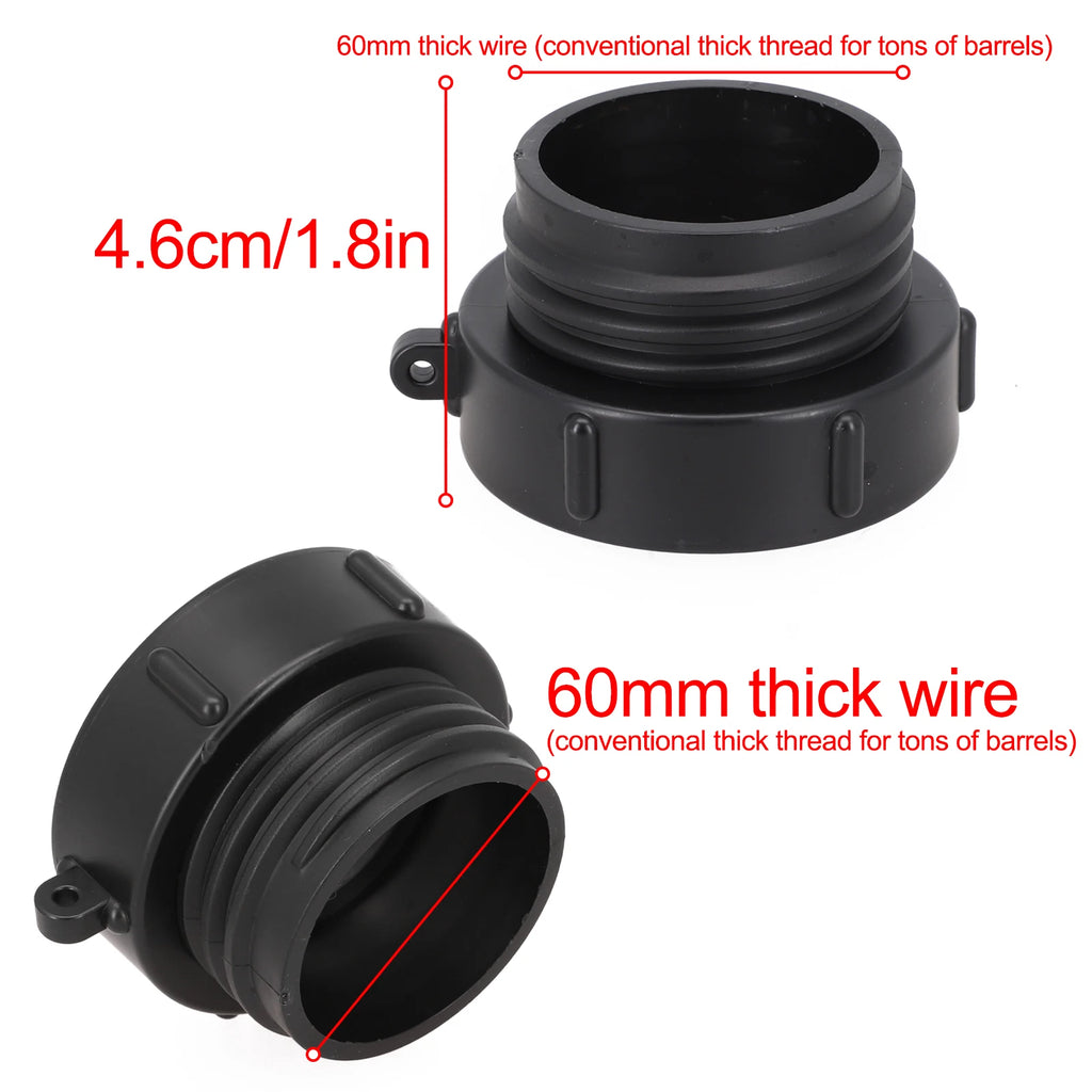 IBC Adapter 2" BSP Fine Thread to S60x6 Coarse Tank Connector