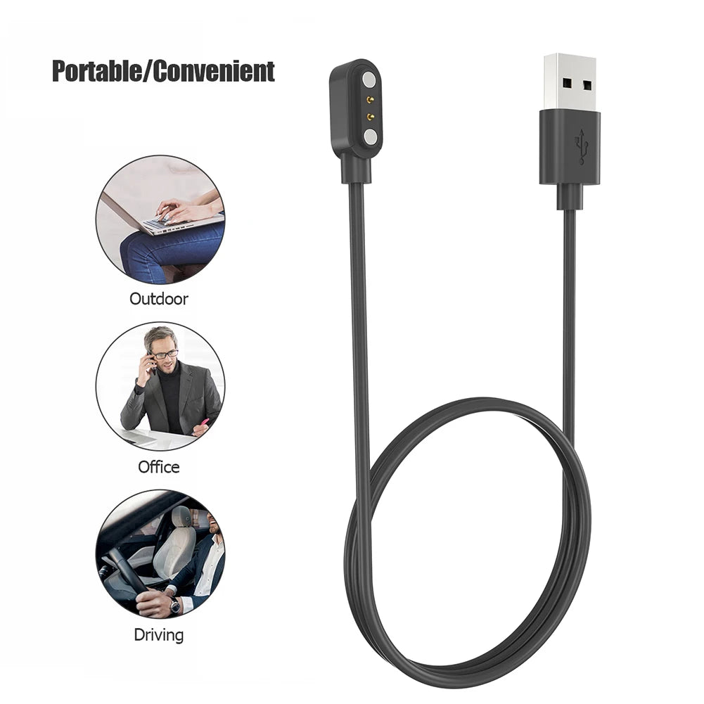 Magnetic USB Charger Cable for VeryFitPro ID205L ID205S ID206 GT01 Smartwatch Charger Cable Oasis Select