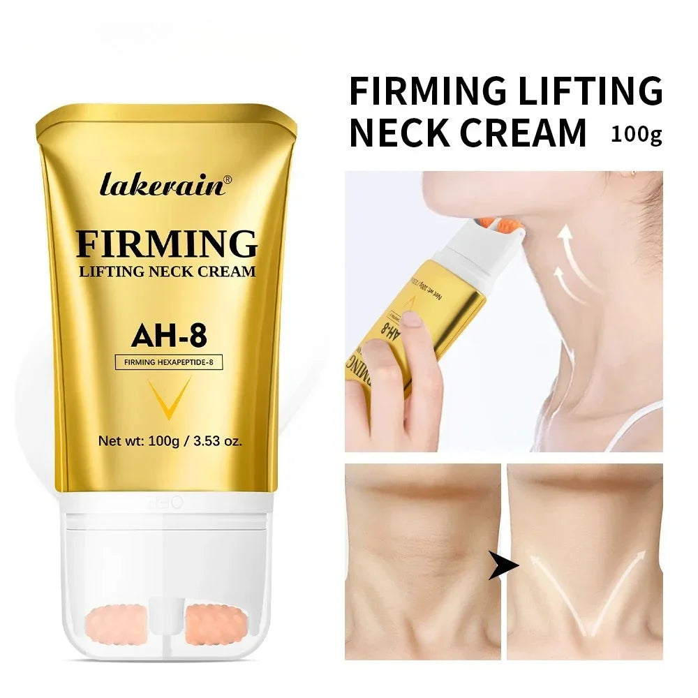 BIOAOUA AH-8 Firming Neck Cream with Roller – 120g