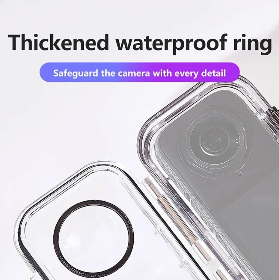 Insta360 X3 X4 X5 Waterproof Housing Case – 40M Dive Shell