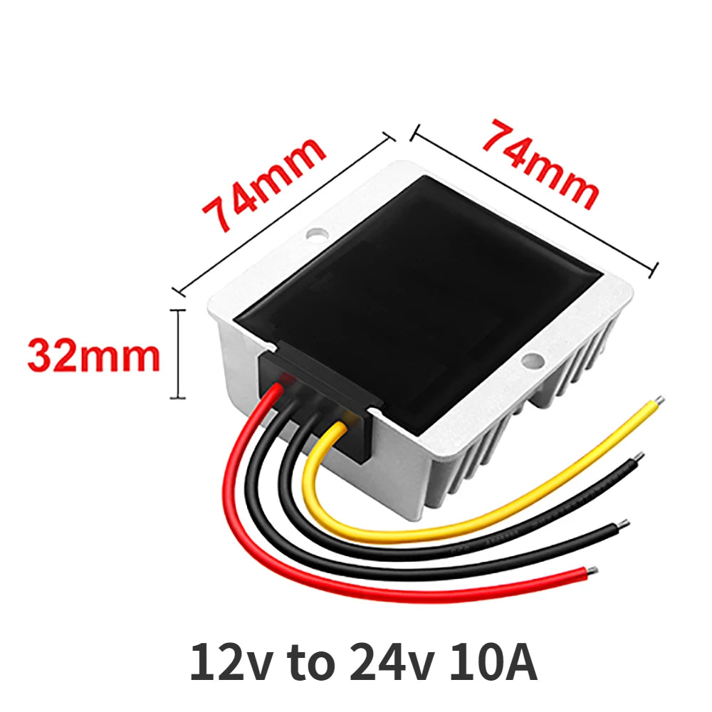 12 volts to 24 volts DC DC Step Up 12v to 24v Voltage Regulator 15A 12A 10A 8A 5A 3A Boost Power Converter Non Isolated CE RoHS Oasis Select 12v to 24v 10A 12V 24V