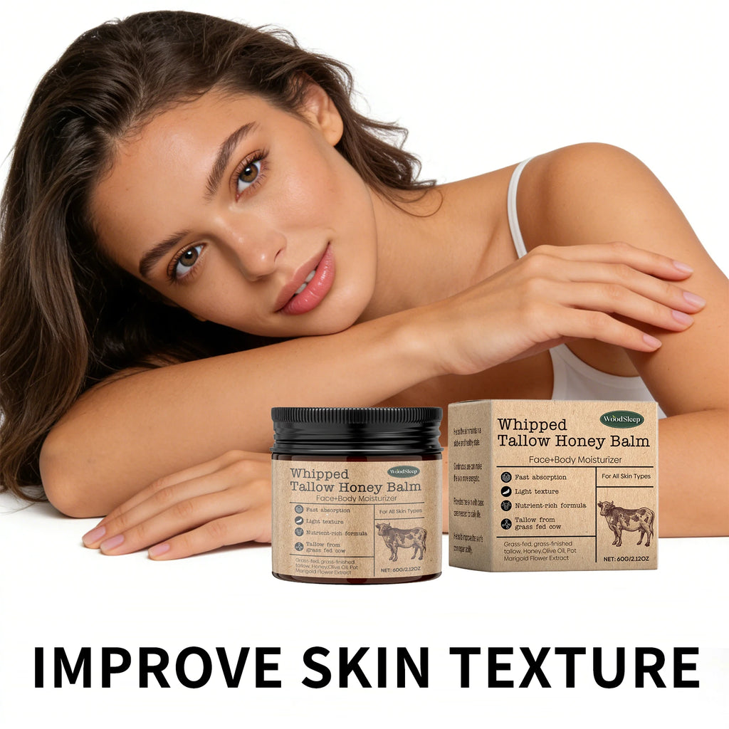 WOODSLEEP Grass-Fed Tallow Body Cream – Brightening Moisturizer Body Moisturizer Cream Oasis Select