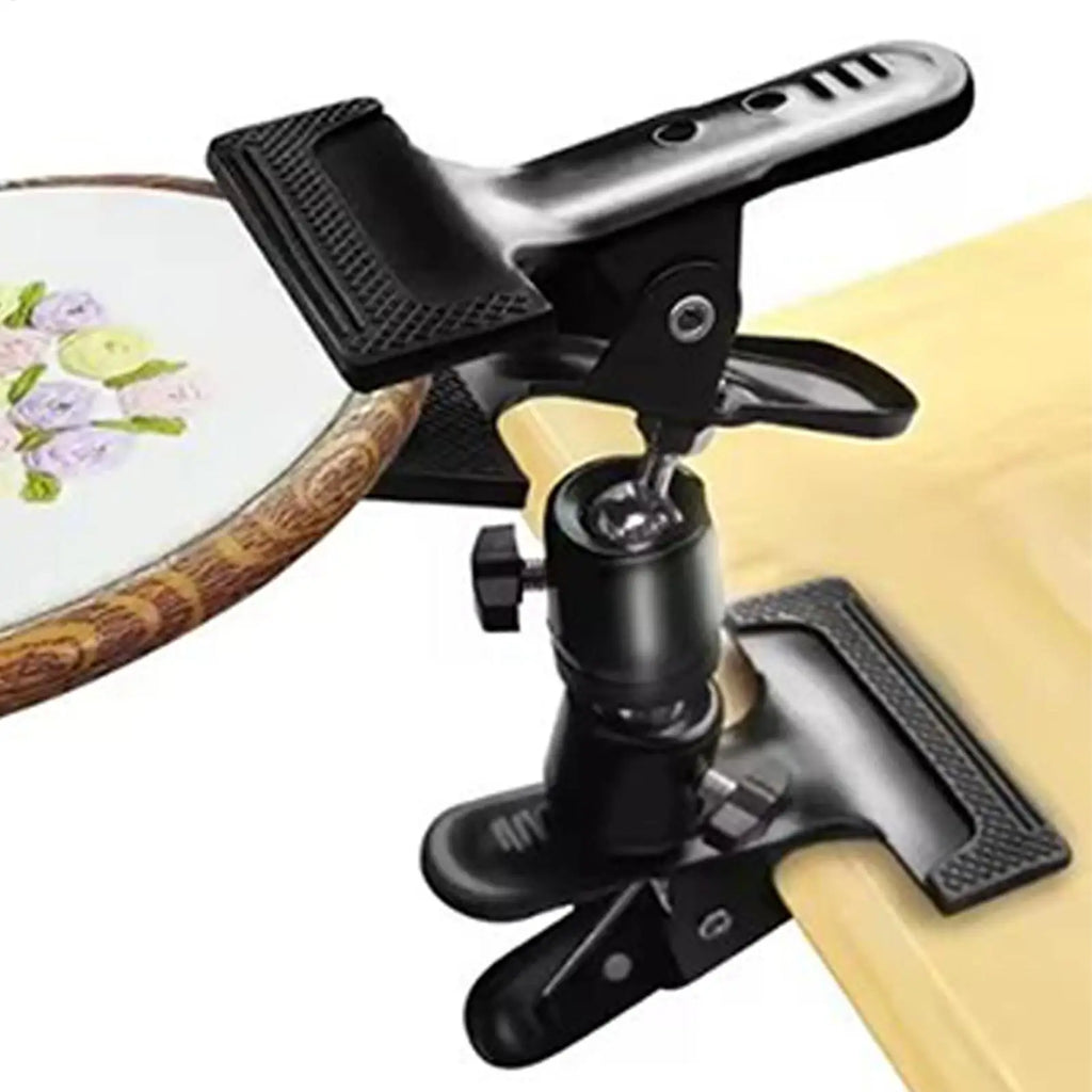 Heavy Duty Adjustable Portable Clamps Embroidery Holder Embroidery Hoop Holder Lap Stand for Sewing Needlework Craft Beginners Oasis Select