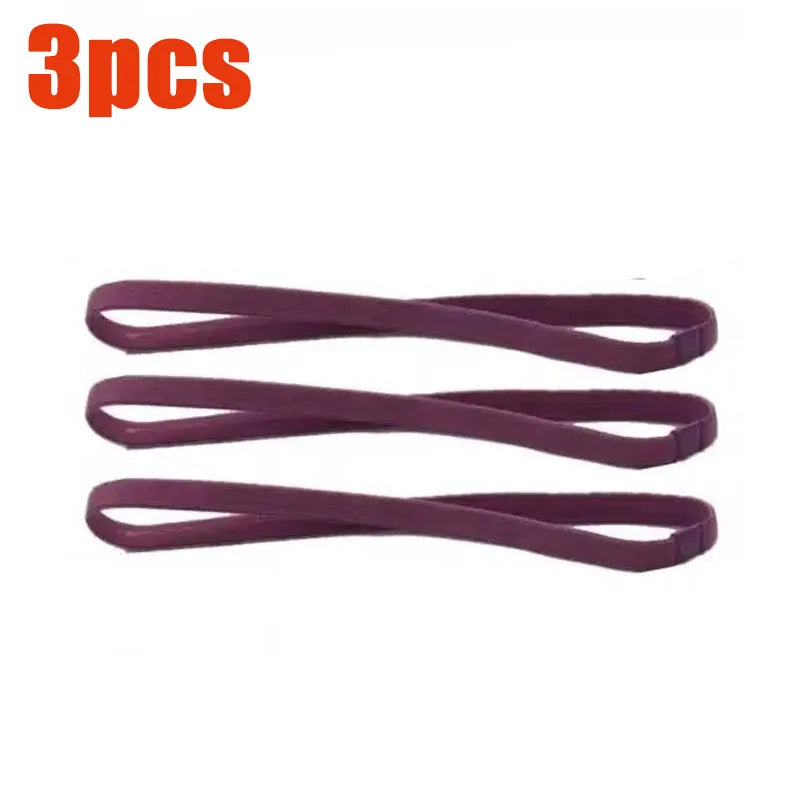 6/3Pieces Solid Thick Non-Slip Elastic Sports Outdoor Headbands Hair Headbands Exercise Hair Bands Sweatbands for Women for Men Oasis Select 3pcs Purple
