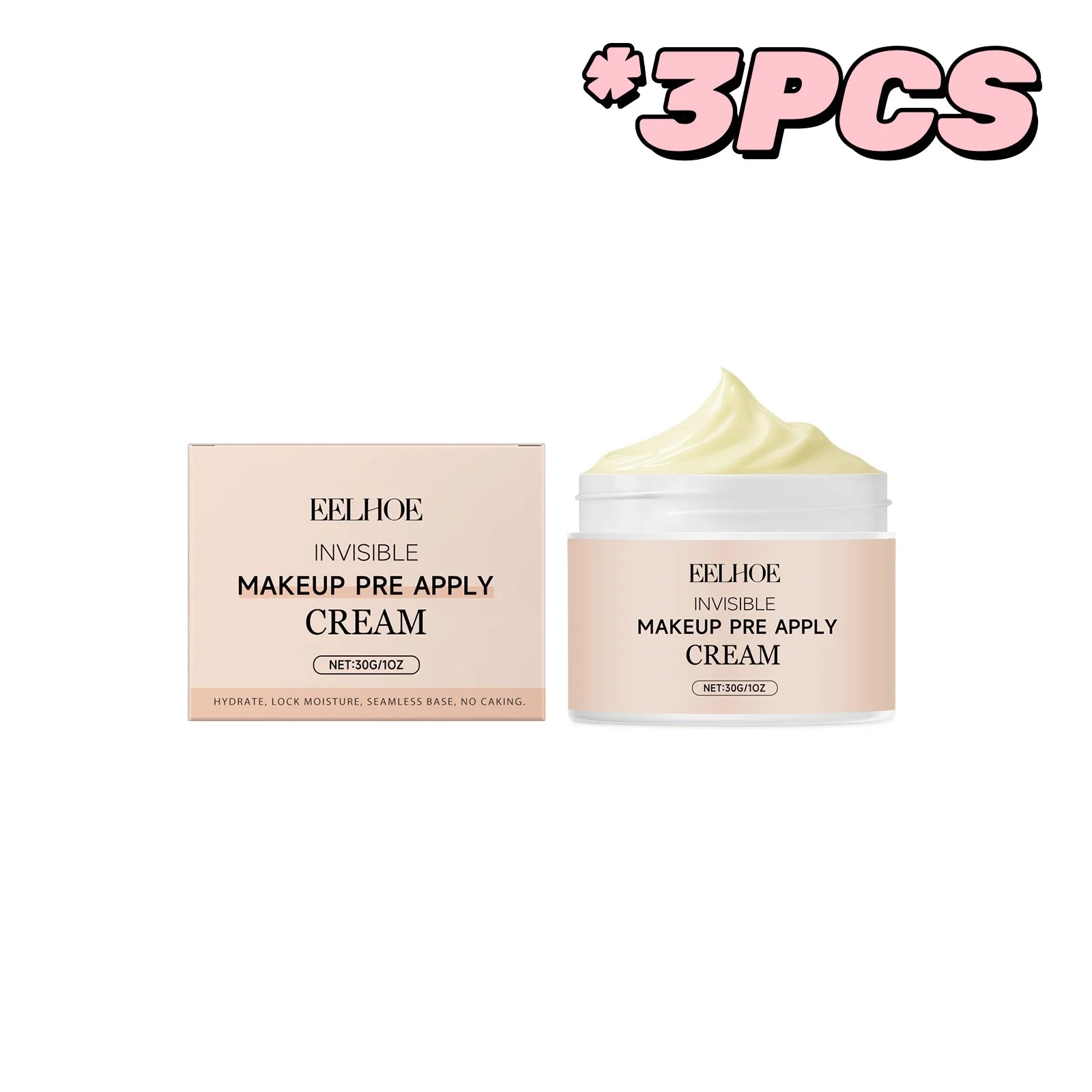 EELHOE Invisible Pore Isolation Primer UV Protection Brightening Long Lasting Makeup Base Face Cosmetic Oasis Select 30g Boxed X3PCS