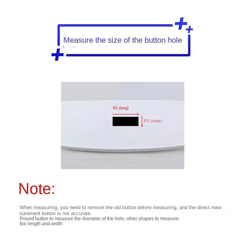 Toilet Drain Valve Dual Flush Tank Button Rectangular Toilet Water Saving Valve Drain Switch Button Bathroom Accessories Oasis Select