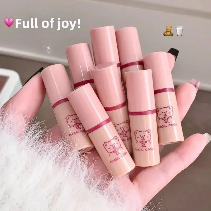 MAGIC CASA 4-Pc Bear Matte Liquid Lipstick Set – Waterproof