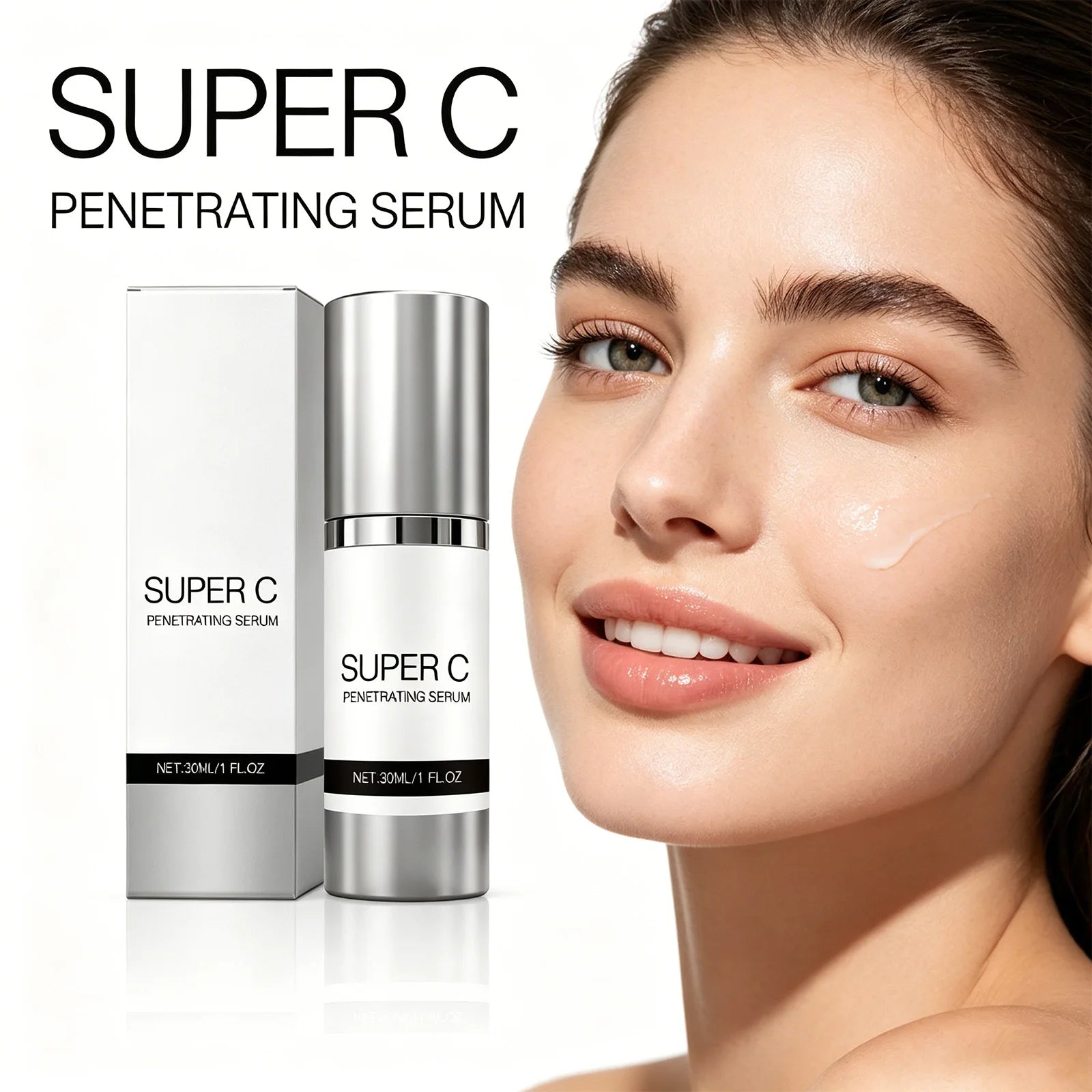 Vitamin C Facial Essence Firming Tightening Face Pore Nourish Dark Spot Remover Repair Pore Shrinking Face Daily Skin Care 30ml Oasis Select