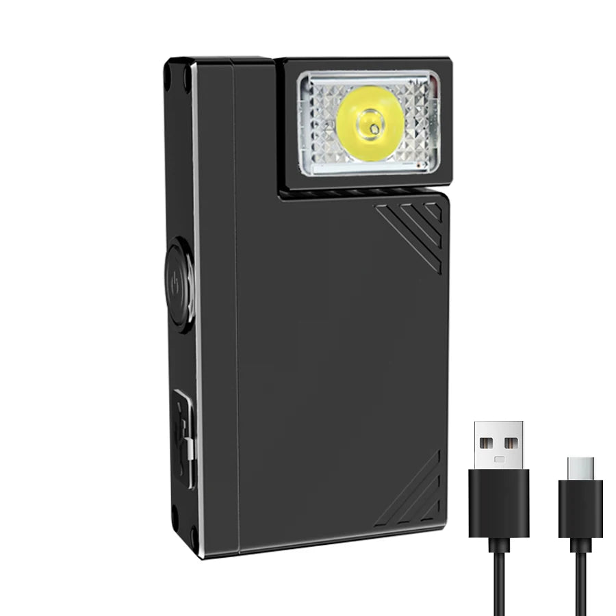 Mini COB LED Keychain Flashlight | USB-C Rechargeable 600 Lm