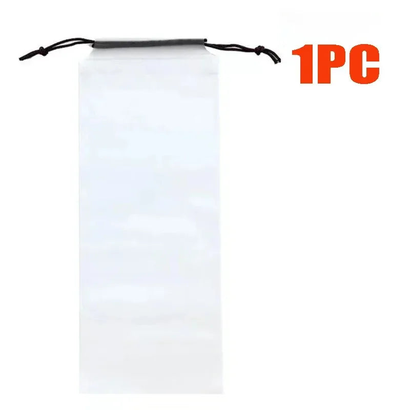 5-40pcs Umbrella Storage Bag, Semi Transparent Plastic Waterproof Umbrella Cover, Portable Drawstring Bag For Home Storage Oasis Select