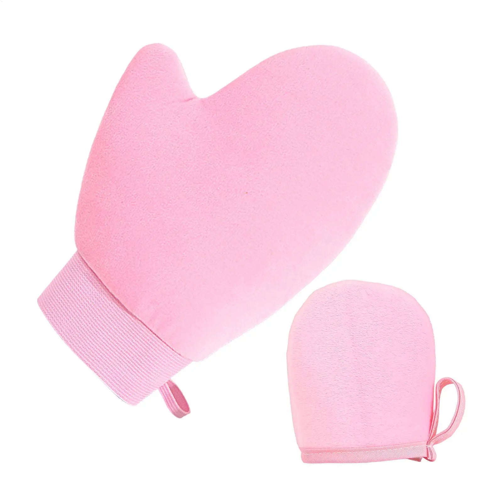2Pc Self-Tanning Glove Body Lotion Mitt Double-Sided Prevents Sticky Hands Applicator Quick Dry Flocking Glove Makeup Applicator Oasis Select