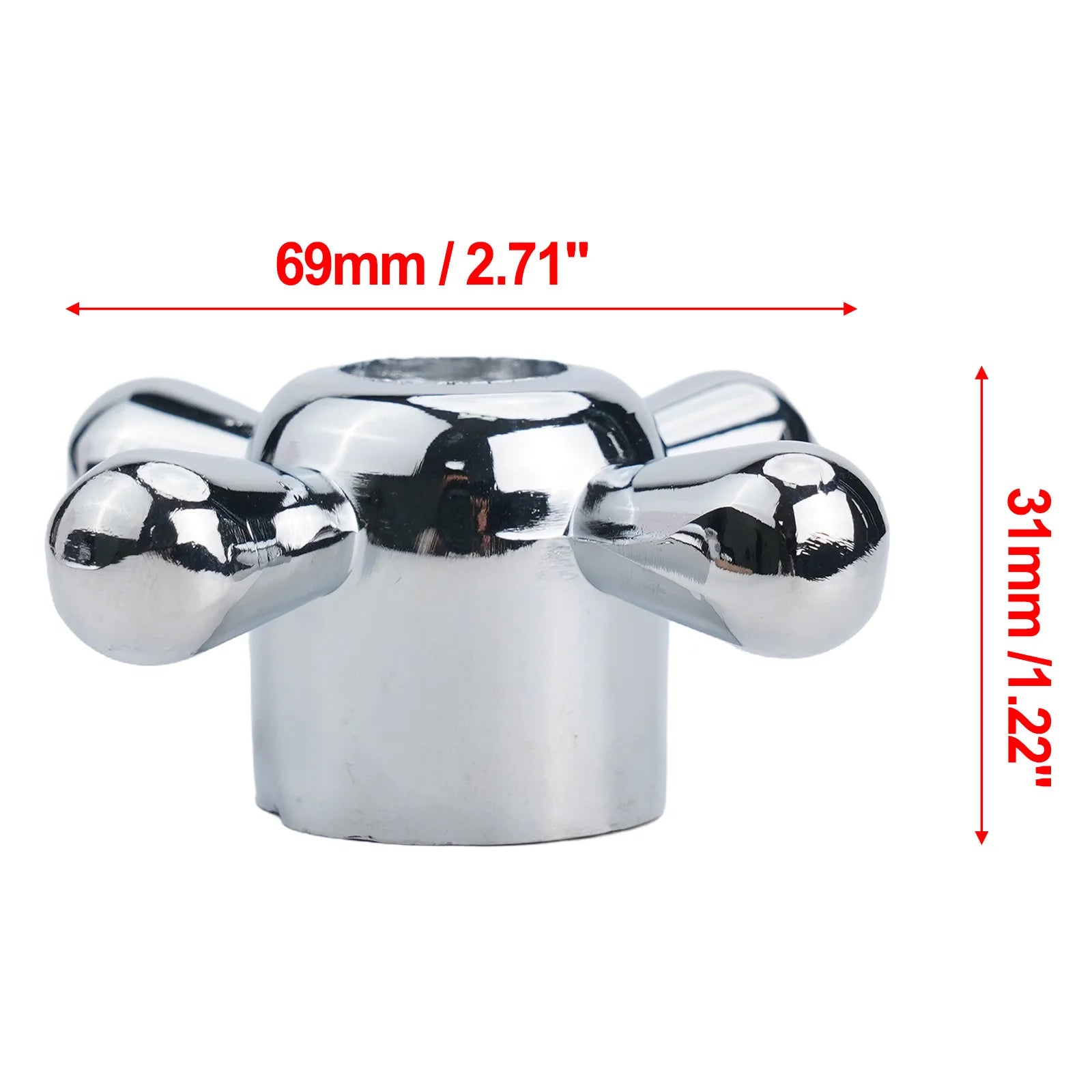 Cross Faucet Handle Knobs – Alloy Replacement Tap Kit 2-Pack Faucet Handle Knob Oasis Select