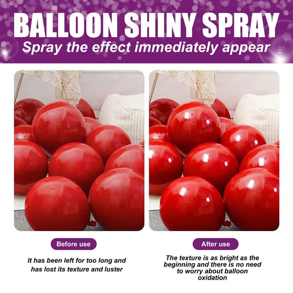 Balloon Shine Spray Gloss Enhancer Anti Oxidation Long Lasting Brightening Latex Balloon Party Decoration Quick Effect Oasis Select