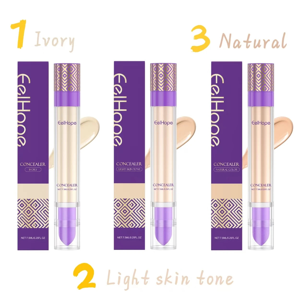 Eelhope Liquid Concealer – Full Coverage Dark Circles & Hydrating Liquid Concealer Oasis Select