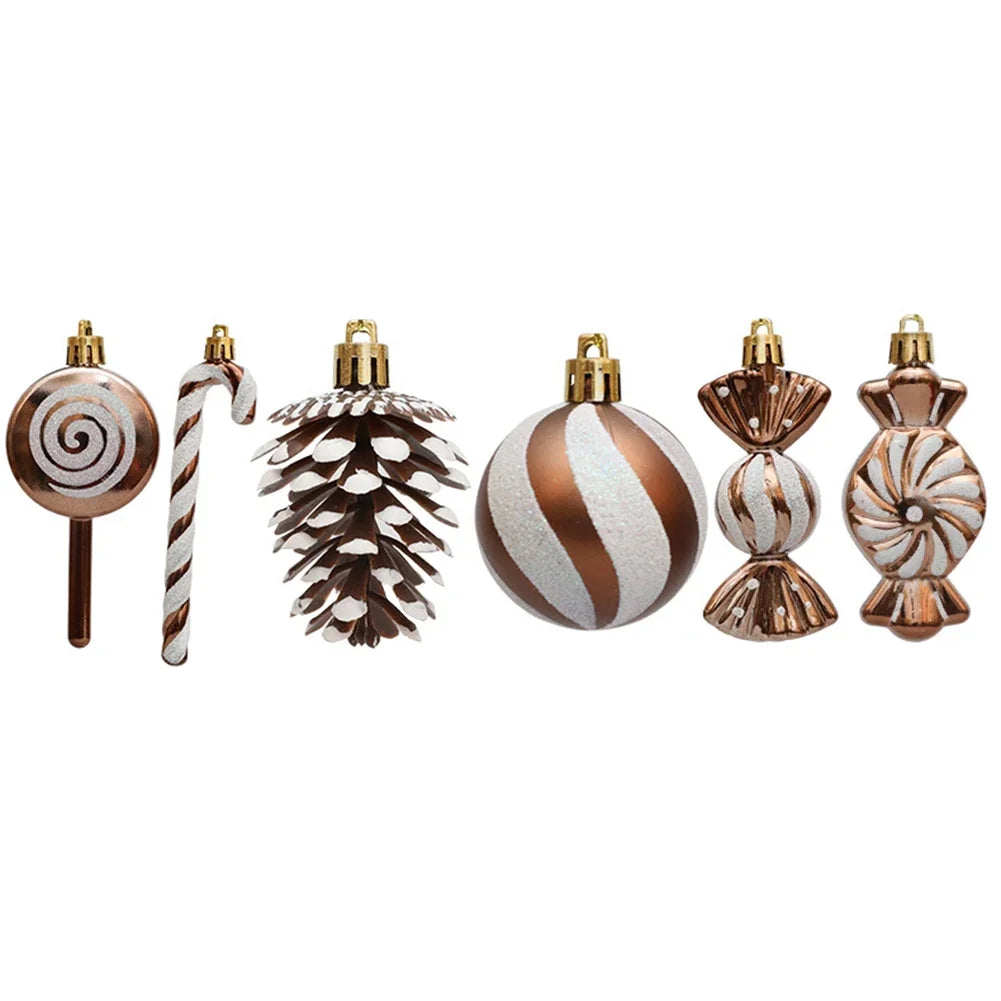 Christmas Party Festive Gatherings Christmas Decorations Set Of Christmas Candy Ornaments 13 Pieces Set Easy To Hang Ribbons Oasis Select