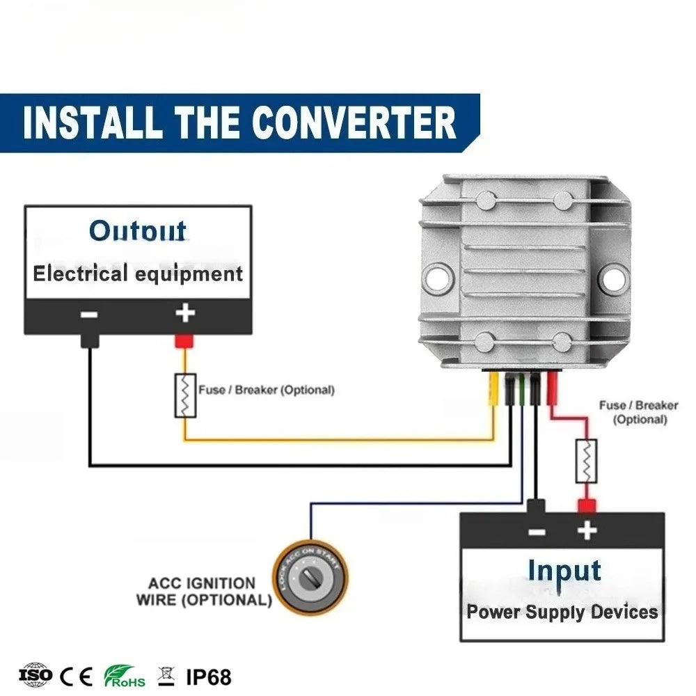 8-60V to 5V 10A 12V 24V 36V 48V to 5V 50W DC DC Converter Buck Module Step-down Power Supply for Car LED Oasis Select