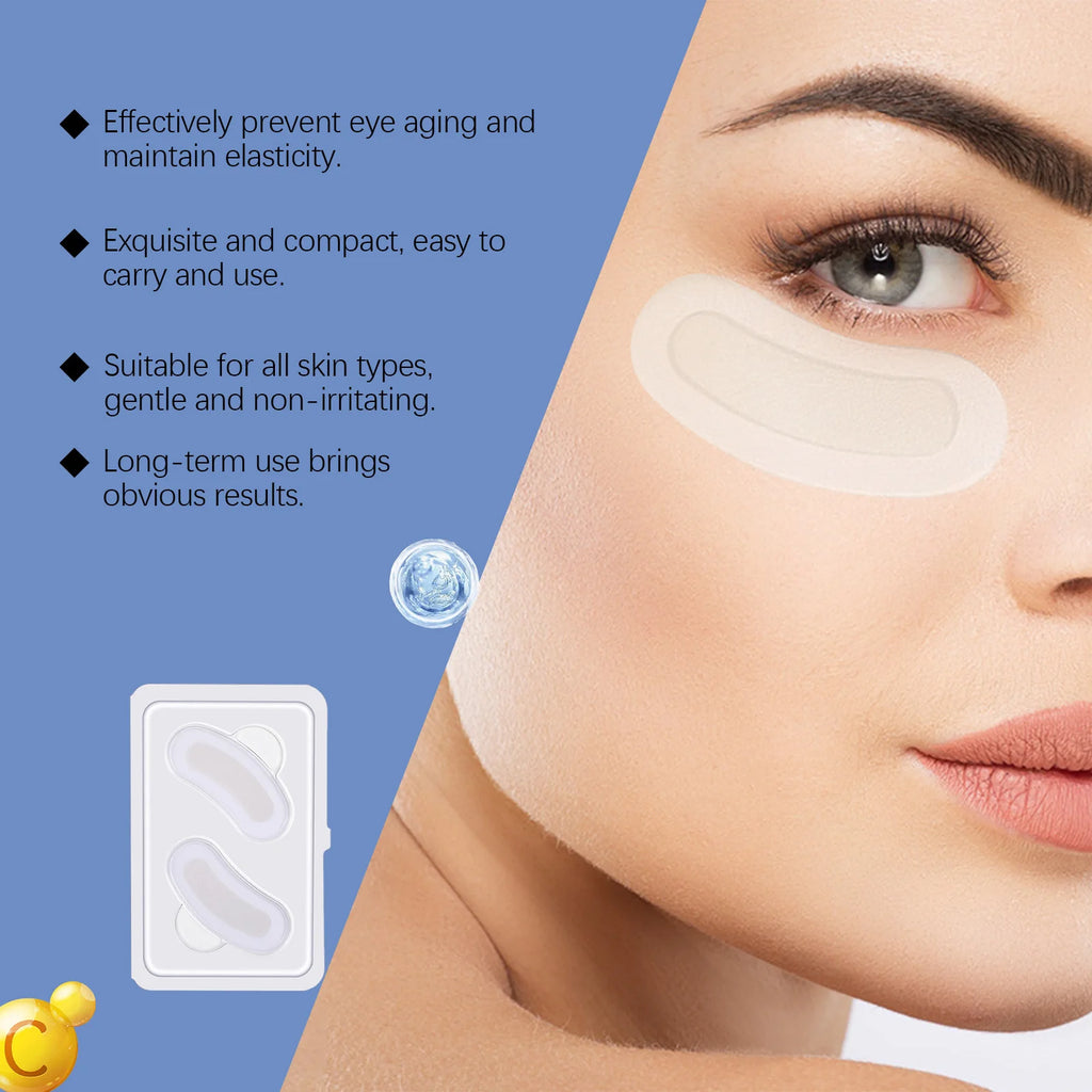 0.25mm Hyaluronic Acid Microneedle Patches Reduce Dark Circles Improve Eye Bags Puffiness Hydrating Anti-Aging Eye Care Oasis Select