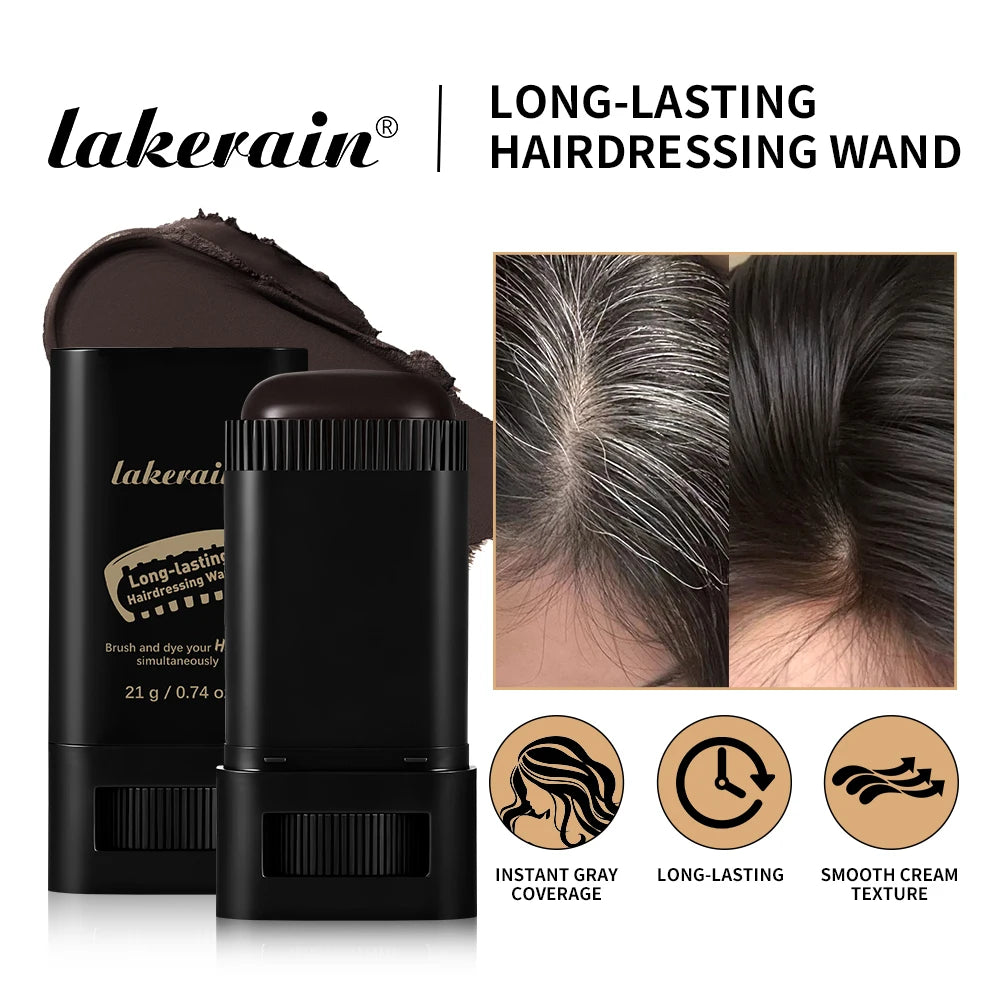 Waterproof Hair Dye Stick Quickly Covers Gray Natural Appearance Long-lasting Color Retention Suitable For All Hair Types Oasis Select