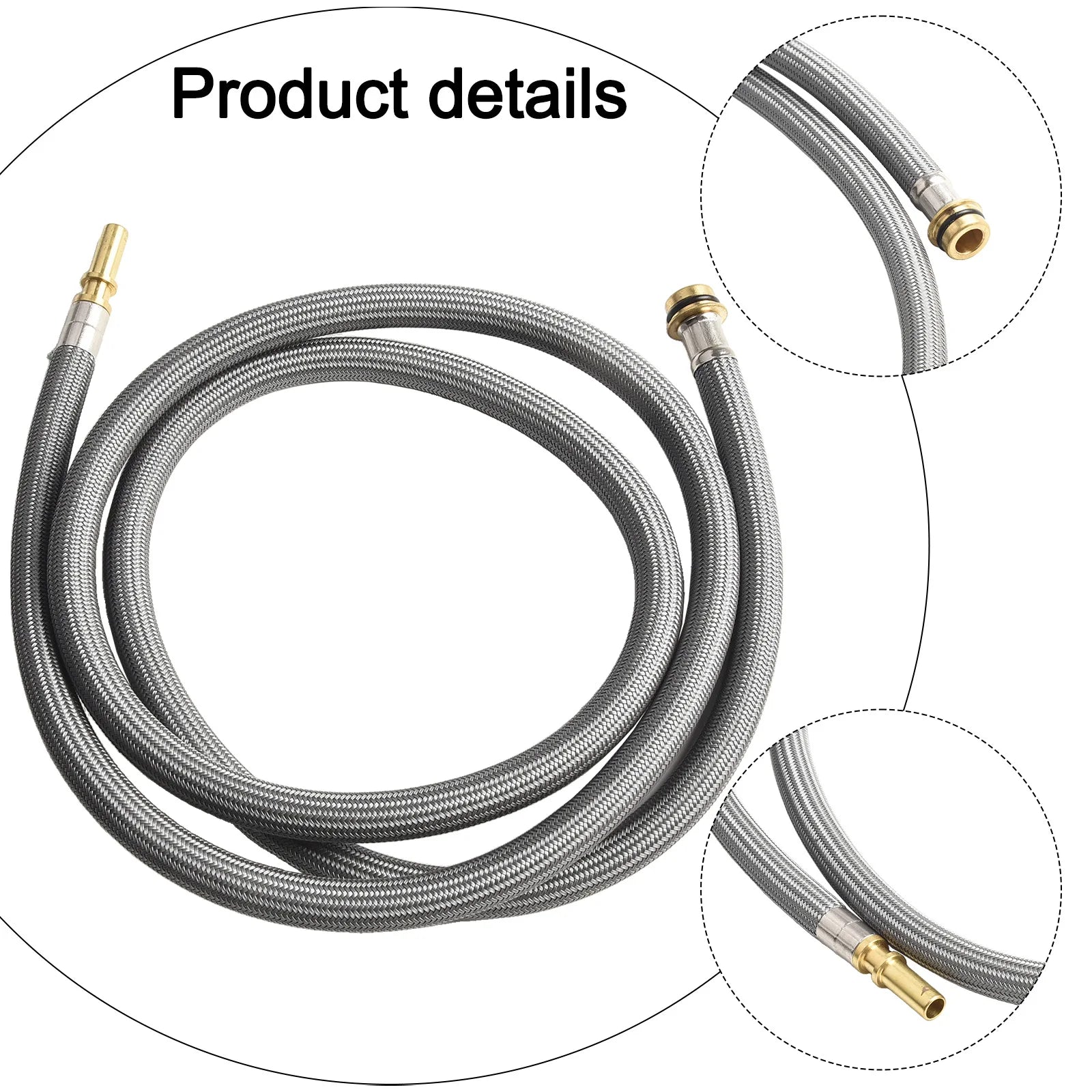 Nylon-Braided Flexible Water Hose 88624000 Kitchen Replacement Hose Pull Down Spray Hose For Kitchen/Basin Tap Oasis Select