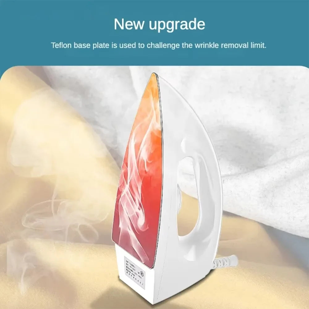 Electric Iron 1000W 5 Gear Adjustable Household Dry Ironing without Water Iron Hot Drilling Heat Transfer for Home Travel Oasis Select